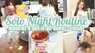 SOLO MOM OF 4 NIGHT ROUTINE 2026 🌙 | SELF CARE | GET IT ALL DONE + CLEAN | AMANDA ARAUJO