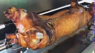 Roasted Pig on Spit - Croatian Style