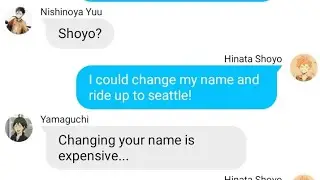 Haikyuu texts|| Dead Girl Walking lyric prank//Heathers the musical