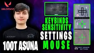 100T Asuna Valorant Settings Sensitivity Keybinds Crosshair and Setup [Updated 2021]