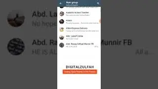Creating A Group on WhatsApp Business.