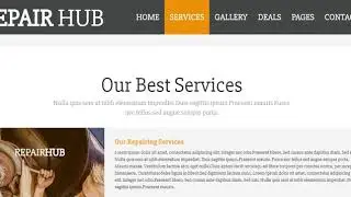 Responsive Auto repair website template