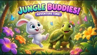 Fast Bunny & Wise Kachua 🐰🐢 | Cute Friendship Cartoon Story