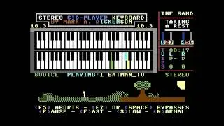 Batman TV Show Theme played in Mark Dickenson's Stereo Sid Player (VICE C64 emulator)