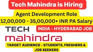 Компания #TechMahindra нанимает специалистов по разработке агентов | DevOps | 12LPA до 35 LPA+ | ...