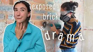 exposed brick is still cool, right? | DIY HOUSE RENOVATION VLOG
