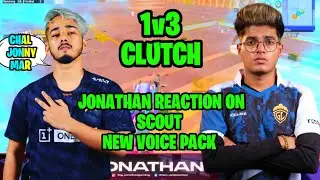 Jonathan reaction on scout voice pack 😲 | scout voice pack reaction 😎 scout voice pack in bgmi