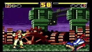 Fatal Fury 2(Genesis)-Jubei Yamada vs Billy Kane V