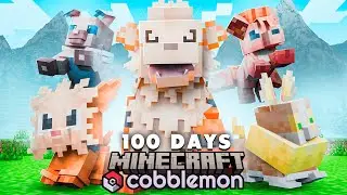 I Spent 100 Days Catching Every DOG POKEMON in COBBLEMON! (Duos Cobblemon)