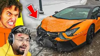 I crashed KWEBBELKOP's Lamborghini..