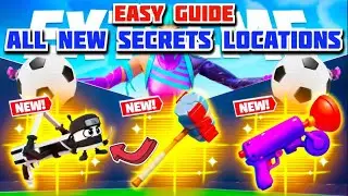 EXTREME 1V1 FREE FOR ALL ALL GUNS MAP FORTNITE CREATIVE - ALL SECRETS LOCATIONS (SECRET CODE) PART 7
