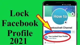 How to Lock Facebook Profile 2024!! - Howtosolveit