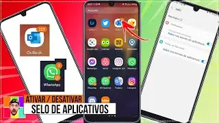 COMO COLOCAR OU TIRAR A CONTAGEM DE NOTIFICA&Ccedil;&Otilde;ES SELO &Iacute;CONE APLICATIVO COR ALARANJADA