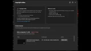 Copyright Strike after a year