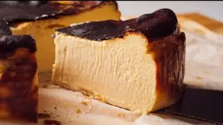 BASQUE CHEESE CAKE Super Easy Recipe| BASQUE Burnt Cheesecake|10 Meatns Cheesecake Recipe