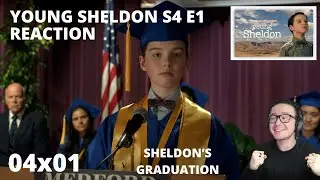 YOUNG SHELDON S4 E1 GRADUATION REACTION 4x1 SHELDON & MISSY GRADUATE