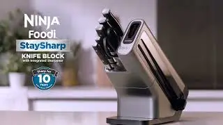 Ninja K32006EU Foodi StaySharp Knife Block With Integrated Sharpener 6 Piece Set