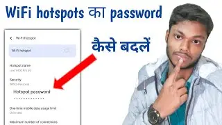 How to change WiFi password in mobile | WiFi password kaise change kare | WiFi hotspot password 