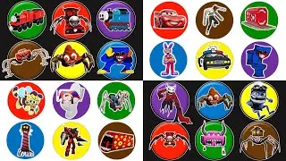 MONSTER HEAD !! Mcqueen Eater, Kereta Timothy, Beholder Eater, Thomas Lipan, Huggy Wuggy