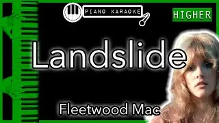 Landslide (HIGHER +4) - Fleetwood Mac - Piano Karaoke Instrumental