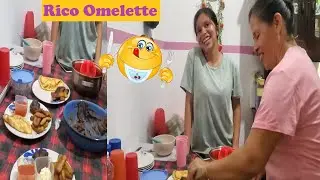Doña Esperanza Muestra Como se Prepara un Rico Omelette Para El Desayuno🤤
