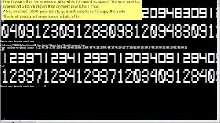 (Batch file/Function) NumberFont /w Pure Batch