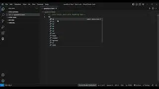html first question