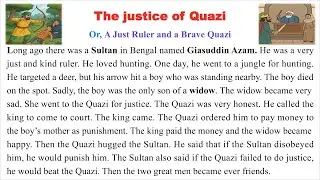 The Justice of Quazi | SSC & HSC English Story