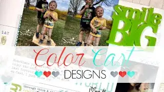 How to: Stop the Blur Memory Planner Spread with Color Cast Acrylics!