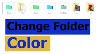 How to change A computer Folder color | free Folder Colorizer