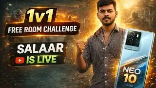 1v1 free Tdm room  challenge and classic gameplay , bgmi live  || Salar is live