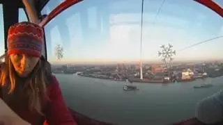 Emirates Air Line 360 degrees (cable car) Royal Docks Terminal