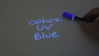 Opticz XL Blue Invisible UV Blacklight Reactive Large Tip Security Ink Marker