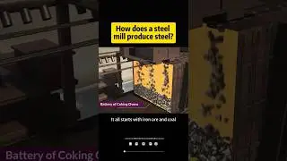 How does a steel mill produce steel #knowledge #shortvideo