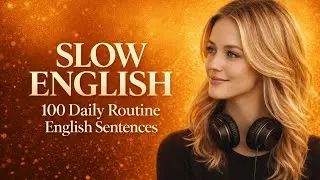 100 Daily Routine English Sentences | Slow Listening & Speaking Practice (A1&ndash;A2) | English Podcast