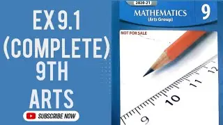 Exercise 9.1 9th class Arts Math| Chapter 9 class 9| Linear Graphs