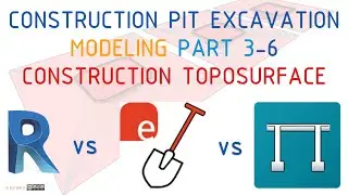 #BIMTraining #ConstructionPit #Excavation Modeling Part 3 6 CONSTRUCTION #TOPOSURFACE