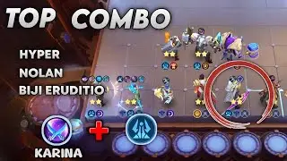 Top Combo Hyper Nolan Eruditio + Commander Karina !! | Magic Chess Go Go