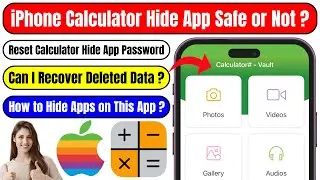Calculator# Hide Photos Videos App For iPhone FAQ | Is Calculator Hide App Safe ? Reset App Password