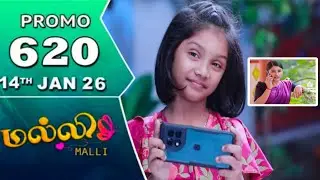 malli today promo 620 review / 14.1.2026 / malli serial 620 review