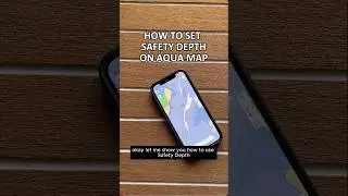 Setting Safety Depth on Aqua Map #marinenavigation #boating