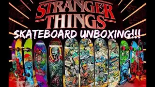 STRANGER THINGS SANTA CRUZ SKATEBOARD UNBOXING!!!
