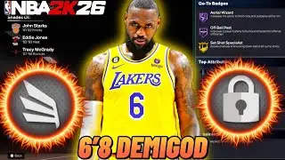 BEST GAME BREAKING REBIRTH BUILD ON NBA 2K26! BEST 6'8 DEMIGOD ISO BUILD ON NBA 2K26!