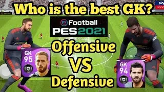 Best Goal Keeper in Pes Mobile 2021 | Offensive Goal Keeper VS Defensive Goal Keeper | Pes 2021 |