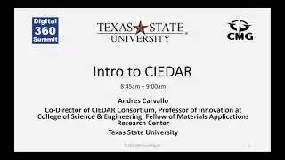 Digital 360 Summit 2021:  - Intro to CIEDAR with Andres Carvallo - Trailer Video