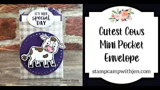 Cutest Cows Mini Pocket Envelope