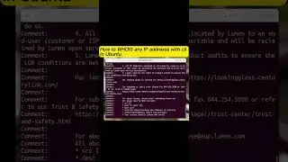 How to WHOIS any IP address with cli in Ubuntu Linux