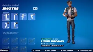 Fortnite gameplay van de Juice WRLD Skins & Lucid Dreams Emote (Icon Series) (Juice WRLD)