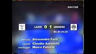 1996-97 (2a - 15-09-1996) Lazio-Udinese 0-1 [Bia(R)] Servizio D.S.Rai3