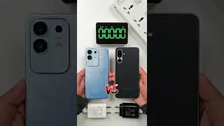 Vivo T4x 5G vs Samsung Galaxy F36 5G Battery Charging Test #shorts